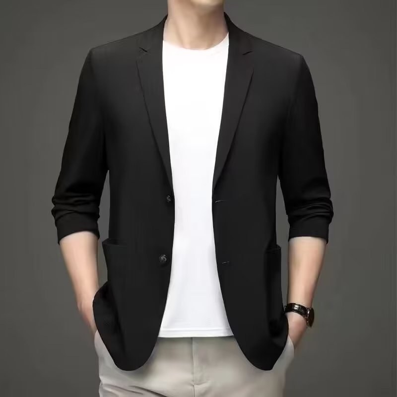 夏季冰丝西装男超薄防晒休闲小西服外套单件