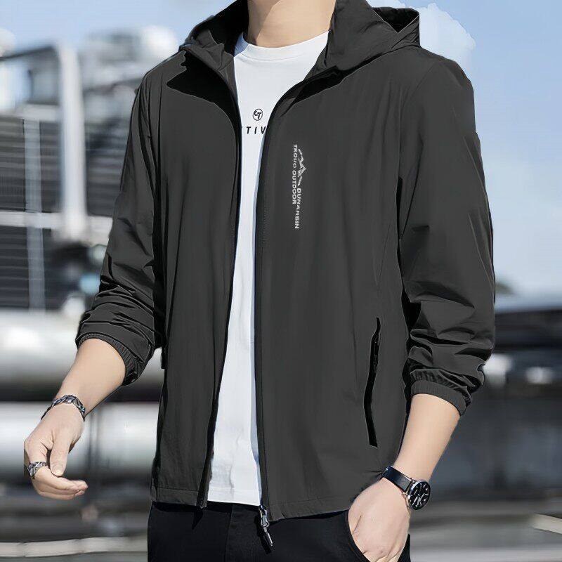 冰丝防晒衣男士夏季薄款防紫外线钓鱼防晒服外套